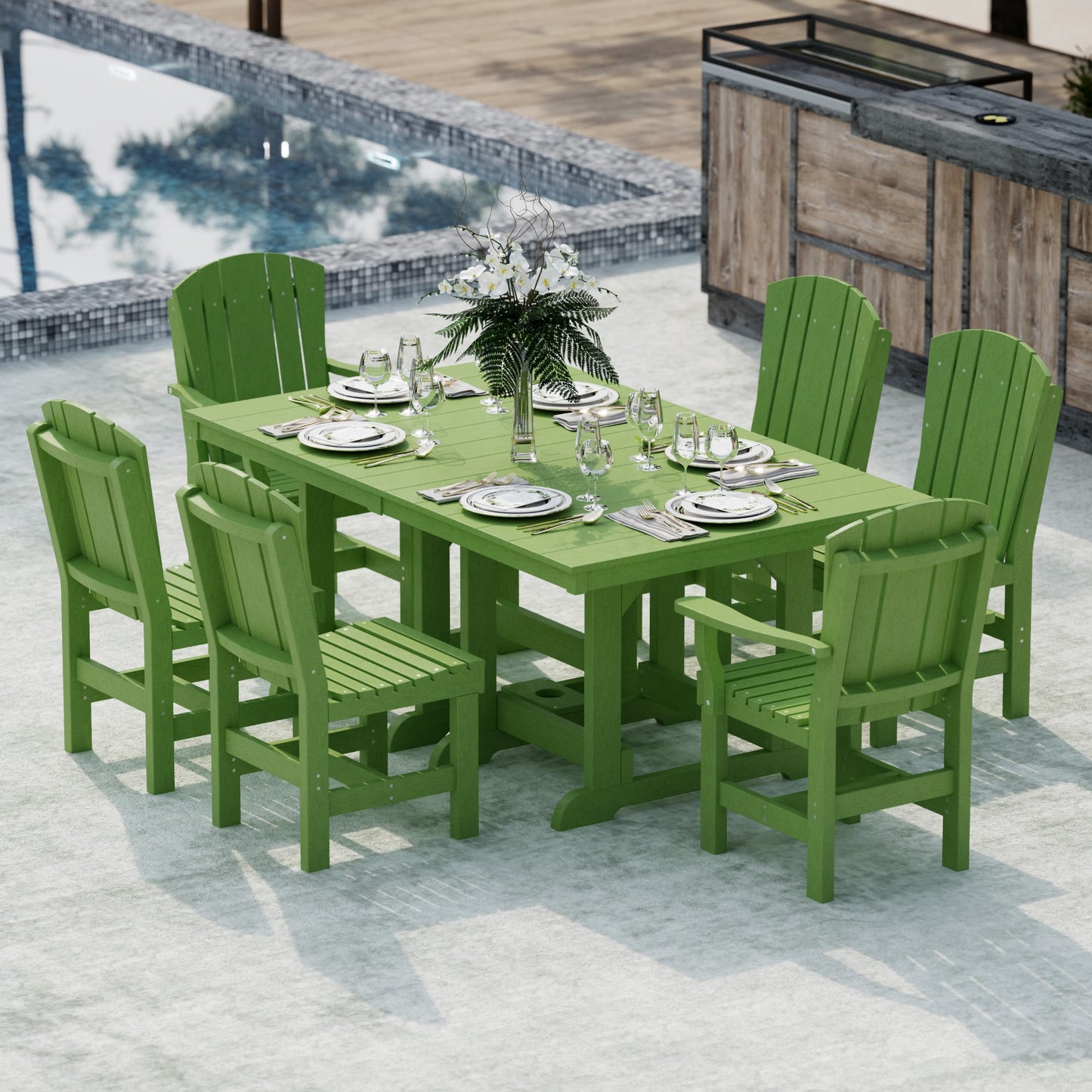 Wildridge Heritage 7-Piece 44”x72” Table Dining Set - LEAD TIME TO SHIP 4 TO 6 WEEKS