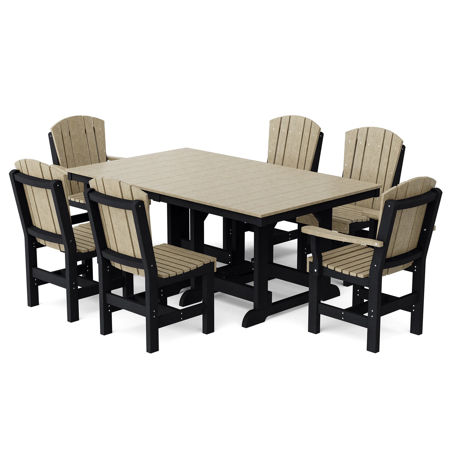 Wildridge Heritage 7-Piece 44”x72” Table Dining Set - LEAD TIME TO SHIP 4 TO 6 WEEKS