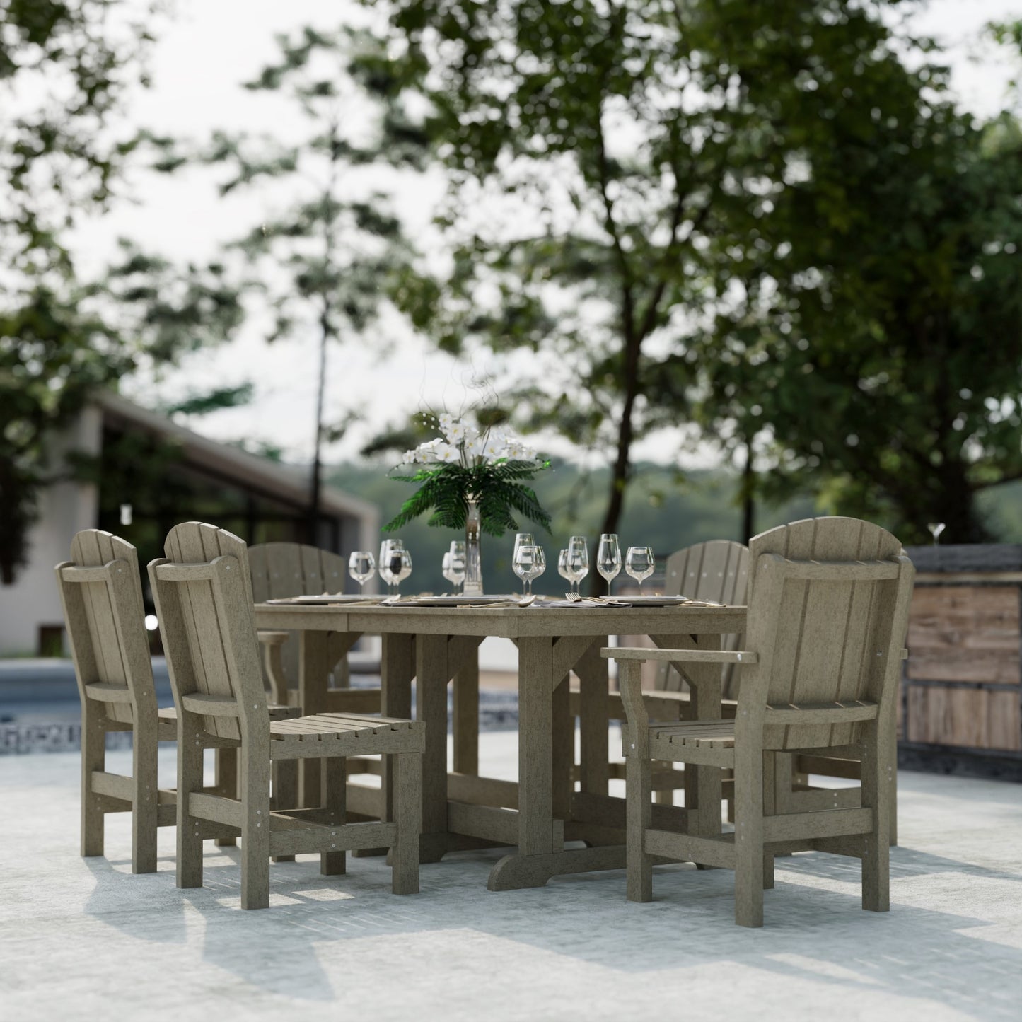 Wildridge Heritage 7-Piece 44”x72” Table Dining Set - LEAD TIME TO SHIP 4 TO 6 WEEKS