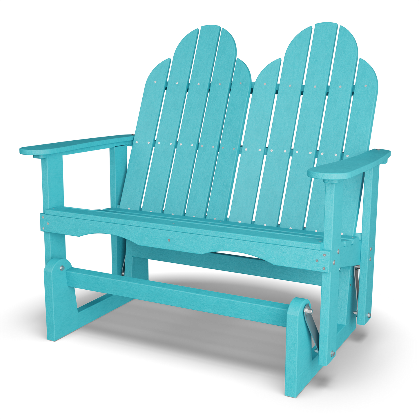 Wildridge Recycled Plastic Outdoor Classic Adirondack Glider - LEAD TIME TO SHIP 10 BUSINESS DAYS OR LESS