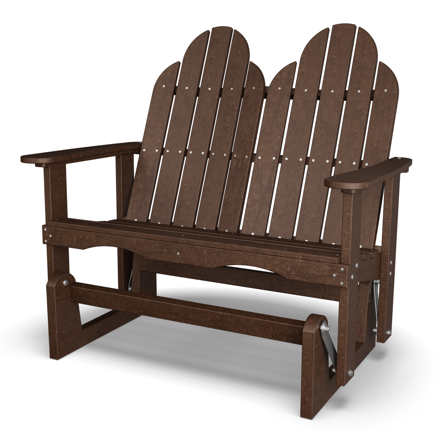 Wildridge Recycled Plastic Outdoor 4'Classic Adirondack Glider - LEAD TIME TO SHIP 3 WEEKS