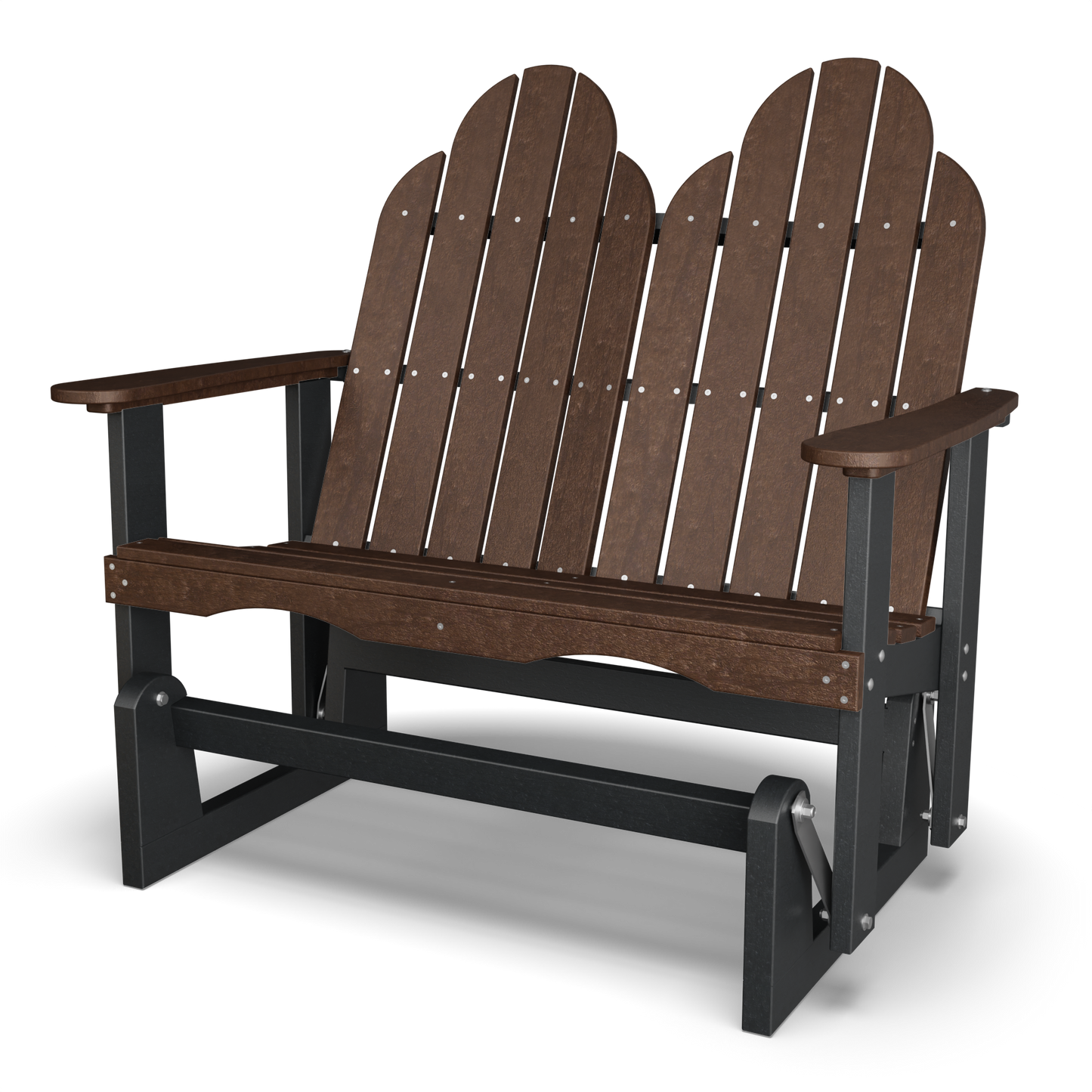 Wildridge Recycled Plastic Outdoor Classic Adirondack Glider - LEAD TIME TO SHIP 6 WEEKS OR LESS