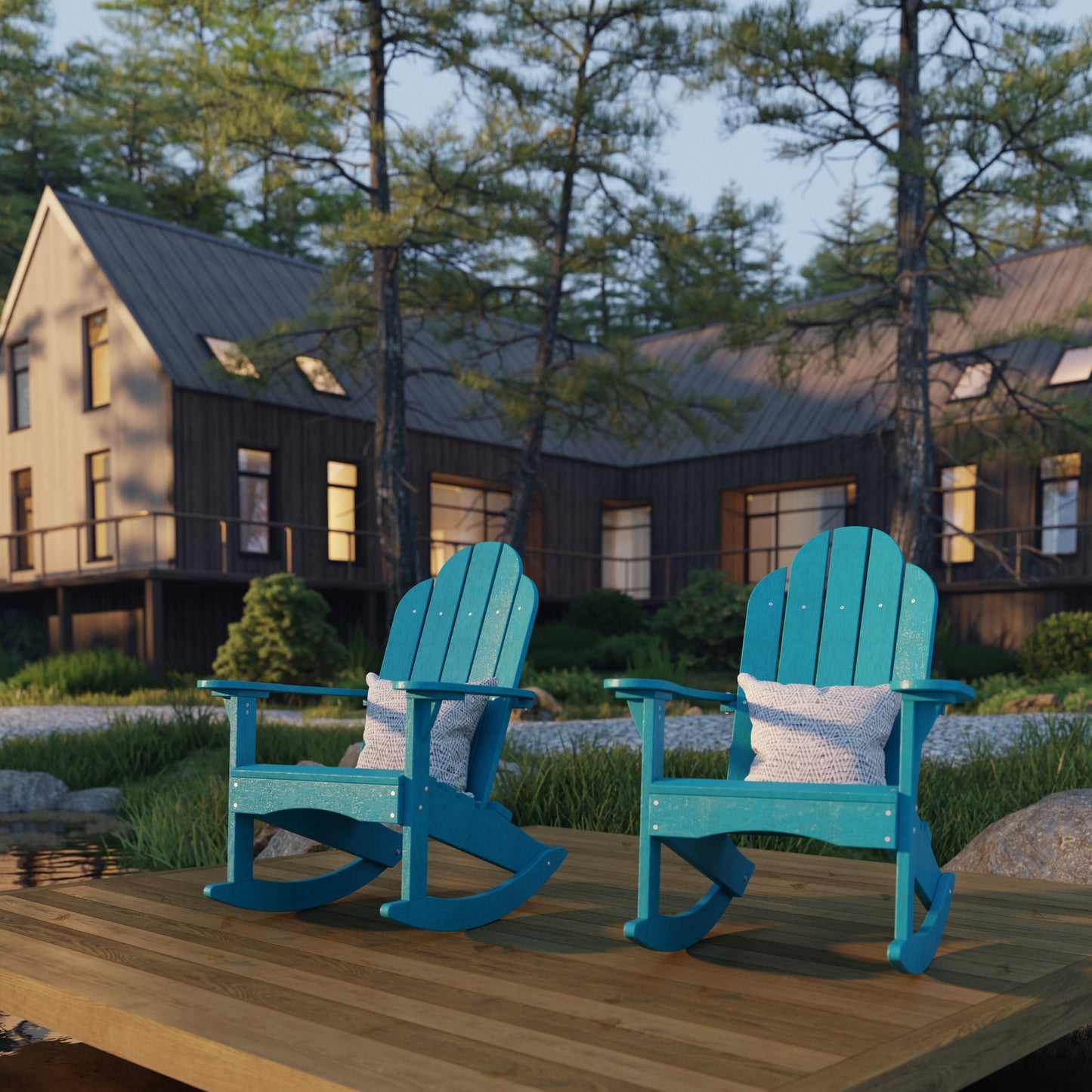 Wildridge Classic Adirondack Rocking Chair - LEAD TIME TO SHIP 4 TO 6 WEEKS