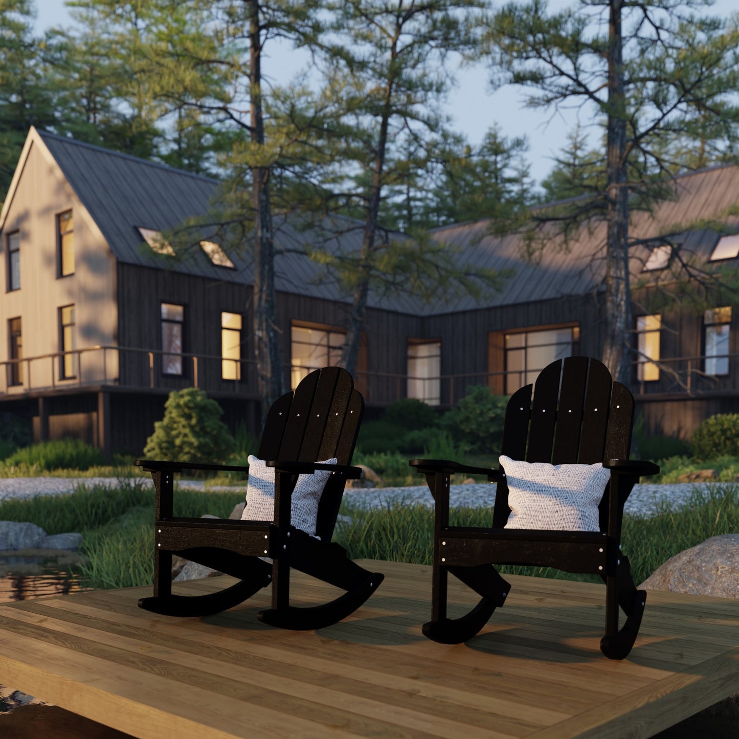 Wildridge Classic Adirondack Rocking Chair - LEAD TIME TO SHIP 4 TO 6 WEEKS