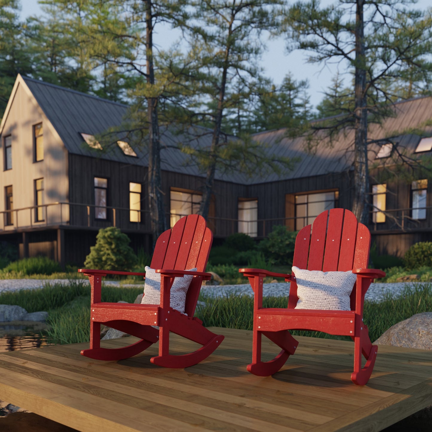 Wildridge Classic Adirondack Rocking Chair - LEAD TIME TO SHIP 4 TO 6 WEEKS