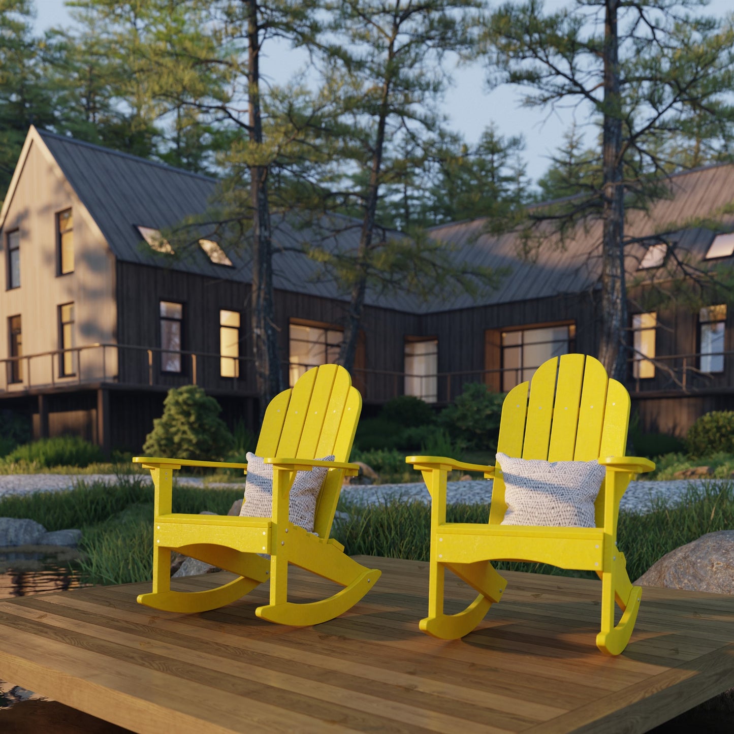 Wildridge Classic Adirondack Rocking Chair - LEAD TIME TO SHIP 4 TO 6 WEEKS