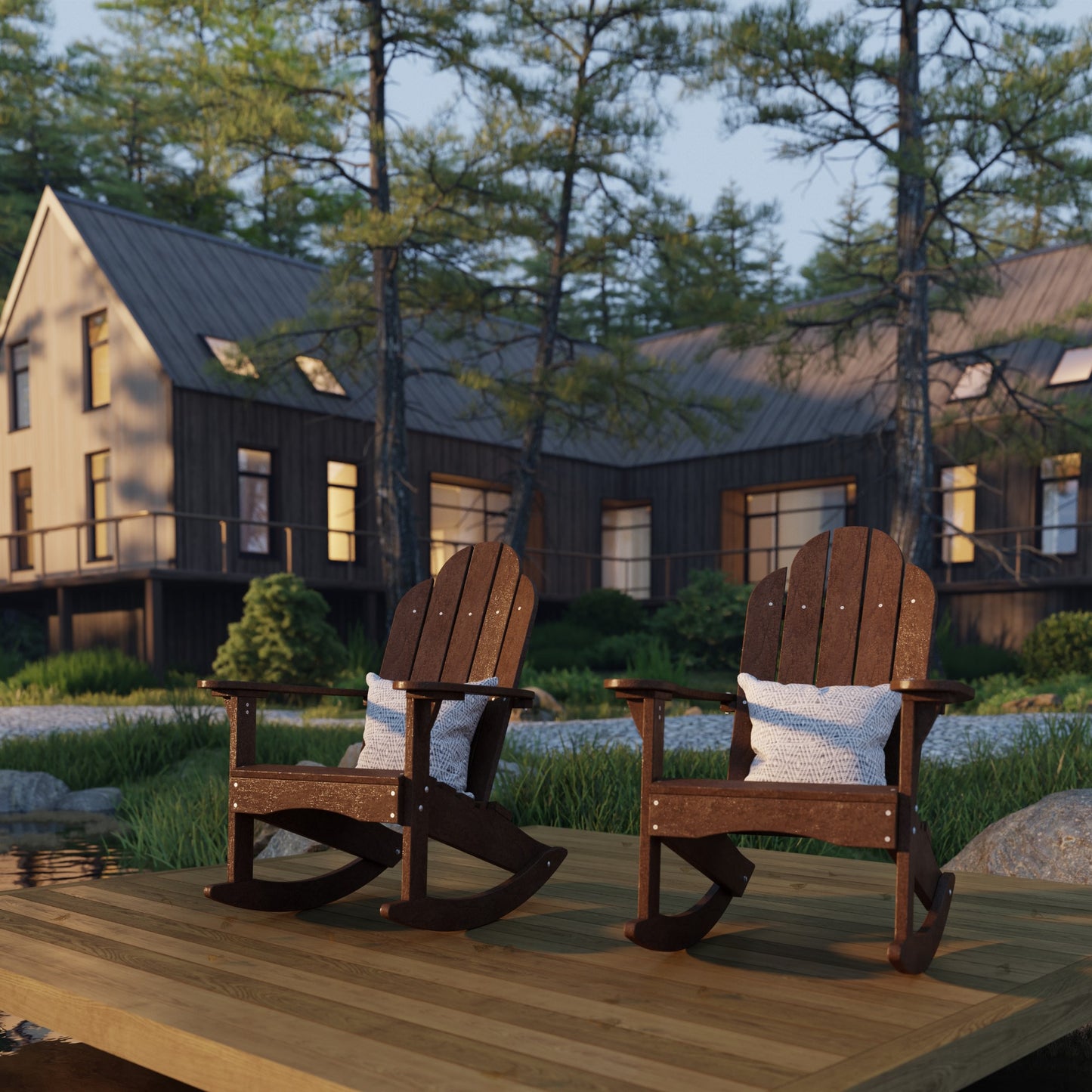 Wildridge Classic Adirondack Rocking Chair - LEAD TIME TO SHIP 4 TO 6 WEEKS