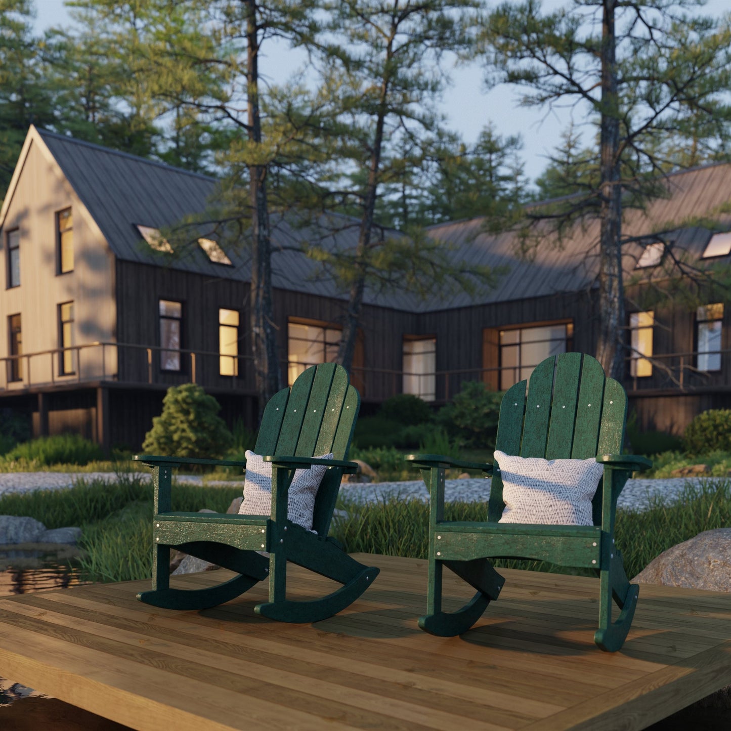 Wildridge Classic Adirondack Rocking Chair - LEAD TIME TO SHIP 4 TO 6 WEEKS