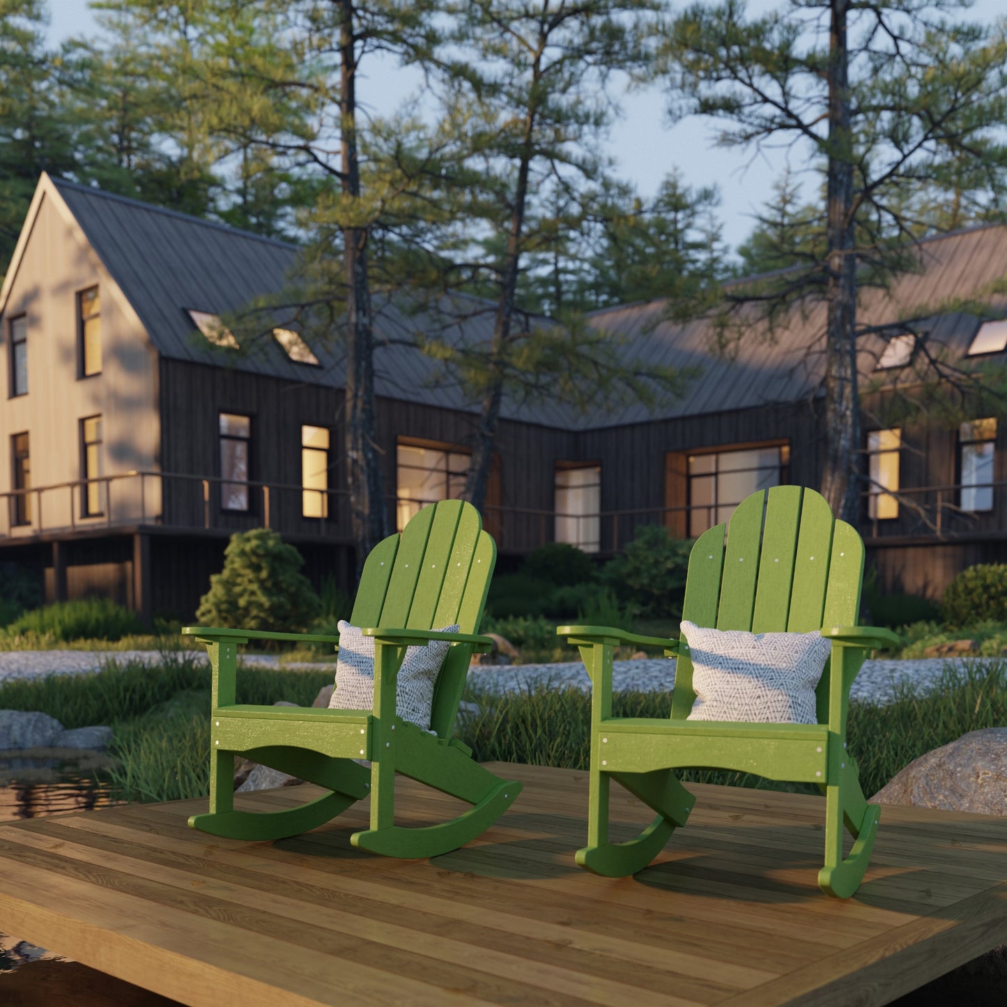 Wildridge Classic Adirondack Rocking Chair - LEAD TIME TO SHIP 4 TO 6 WEEKS