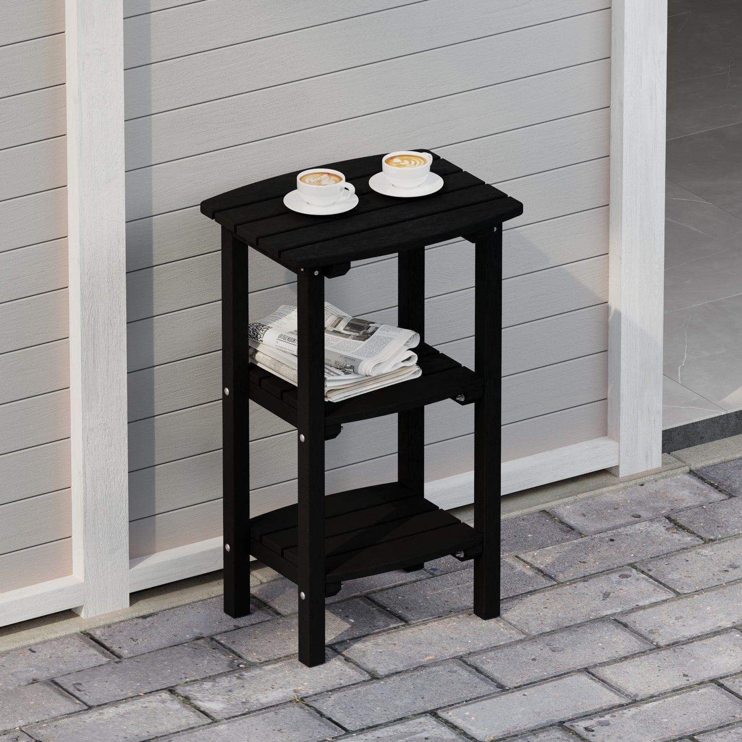 Wildridge Classic 3 Shelf Side Table (COUNTER HEIGHT) - LEAD TIME TO SHIP 4 TO 6 WEEKS