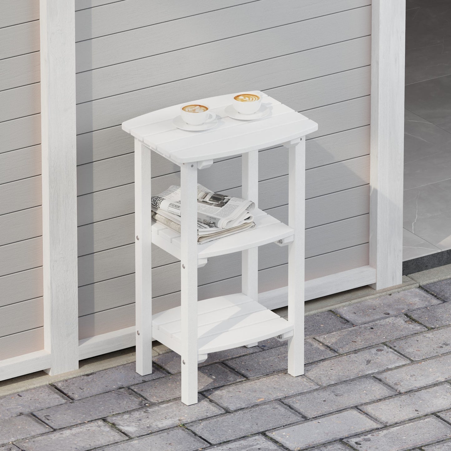 Wildridge Classic 3 Shelf Side Table (COUNTER HEIGHT) - LEAD TIME TO SHIP 4 TO 6 WEEKS