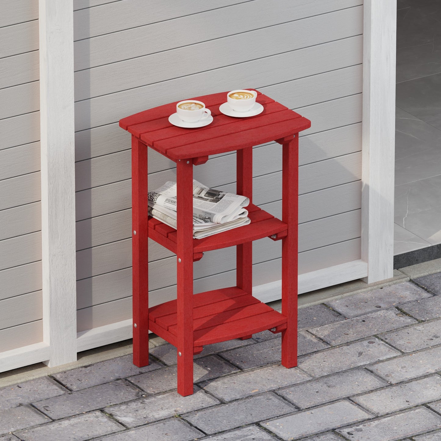 Wildridge Classic 3 Shelf Side Table (COUNTER HEIGHT) - LEAD TIME TO SHIP 4 TO 6 WEEKS