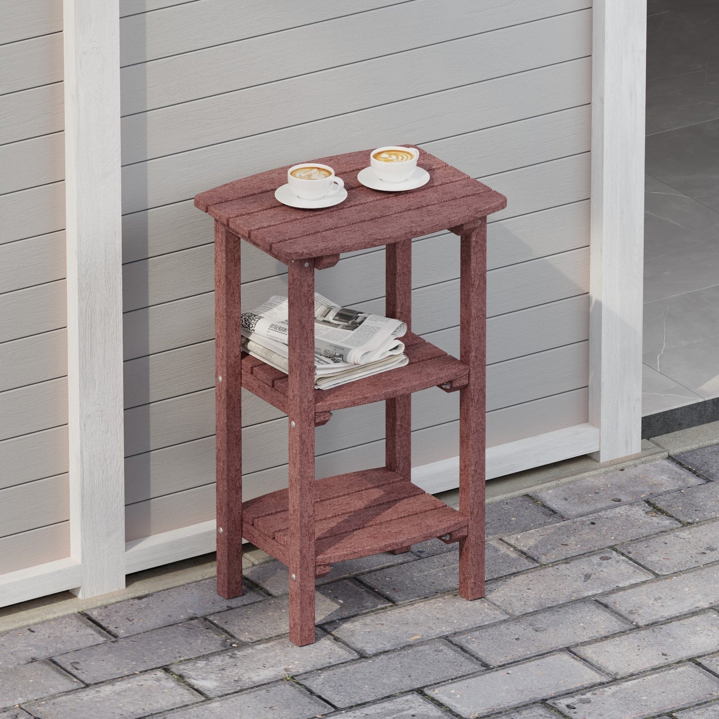 Wildridge Classic 3 Shelf Side Table (COUNTER HEIGHT) - LEAD TIME TO SHIP 4 TO 6 WEEKS