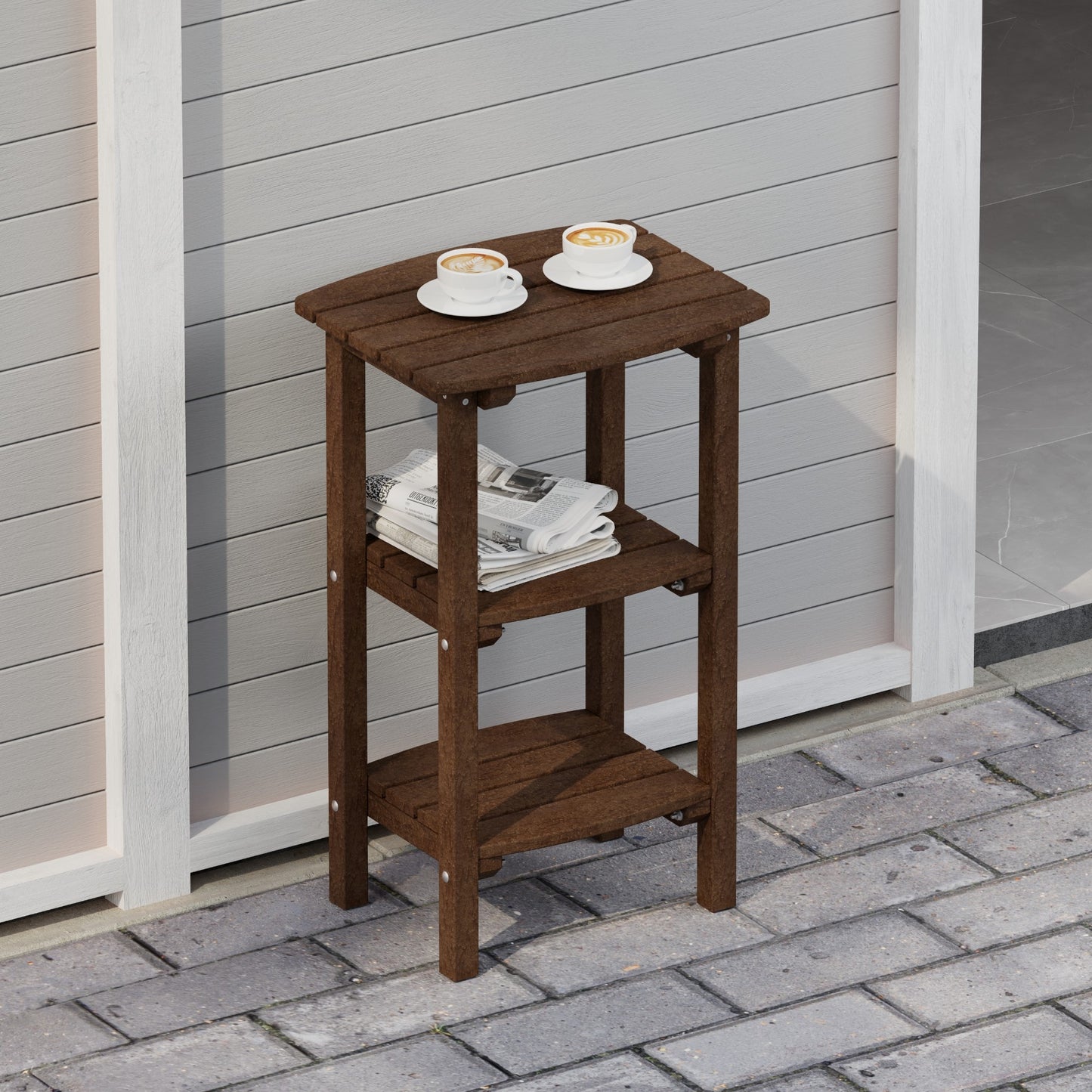 Wildridge Classic 3 Shelf Side Table (COUNTER HEIGHT) - LEAD TIME TO SHIP 4 TO 6 WEEKS
