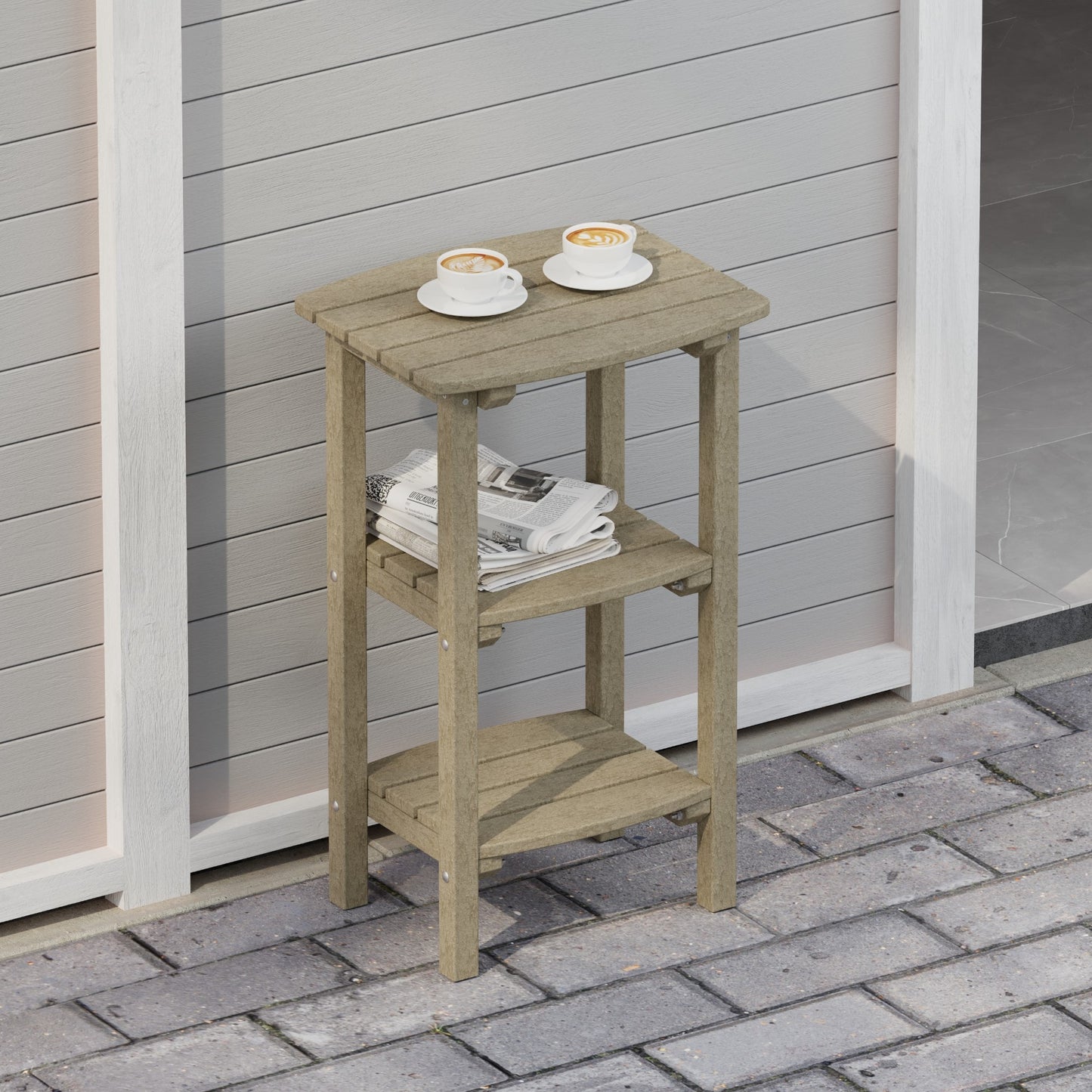 Wildridge Classic 3 Shelf Side Table (COUNTER HEIGHT) - LEAD TIME TO SHIP 4 TO 6 WEEKS