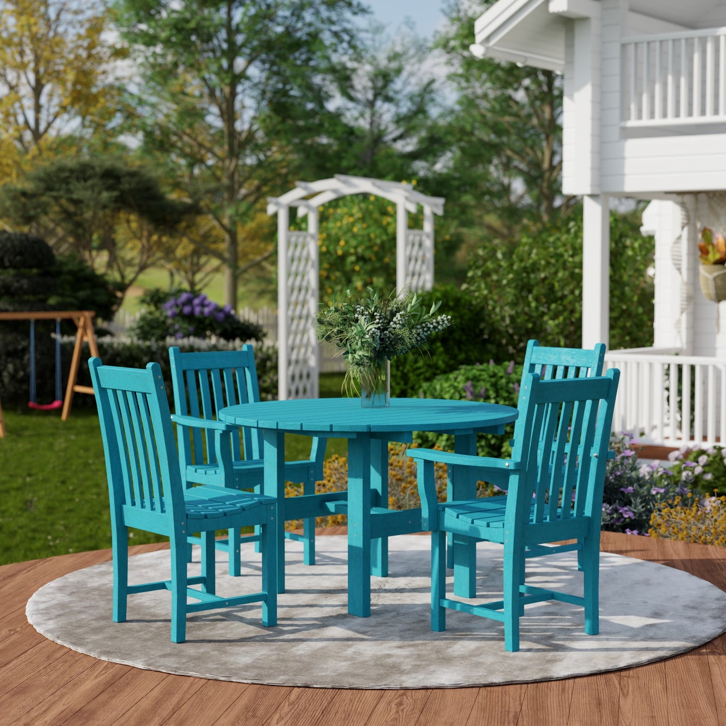 Wildridge Classic 5-Piece 46" Round Dining Set with Dining Chairs - LEAD TIME TO SHIP 4 TO 6 WEEKS