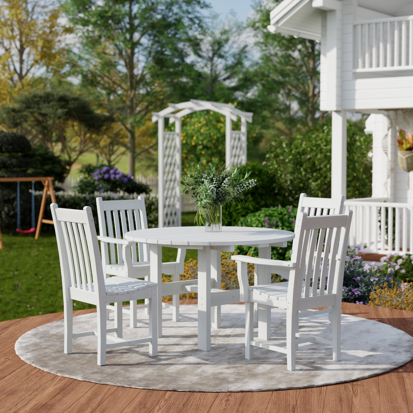 Wildridge Classic 5-Piece 46" Round Dining Set with Dining Chairs - LEAD TIME TO SHIP 4 TO 6 WEEKS