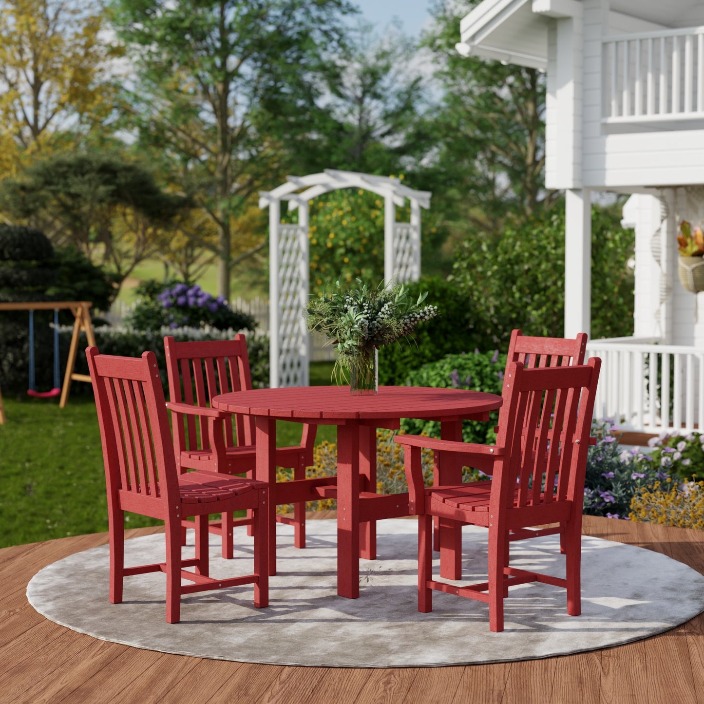 Wildridge Classic 5-Piece 46" Round Dining Set with Dining Chairs - LEAD TIME TO SHIP 4 TO 6 WEEKS
