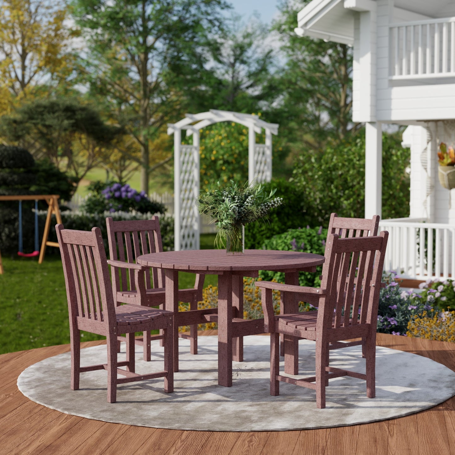 Wildridge Classic 5-Piece 46" Round Dining Set with Dining Chairs - LEAD TIME TO SHIP 4 TO 6 WEEKS