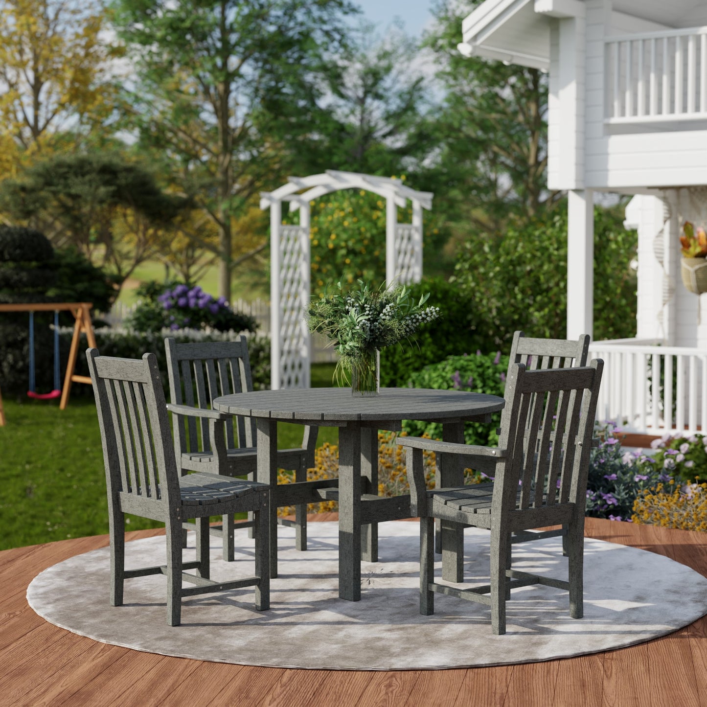 Wildridge Classic 5-Piece 46" Round Dining Set with Dining Chairs - LEAD TIME TO SHIP 4 TO 6 WEEKS