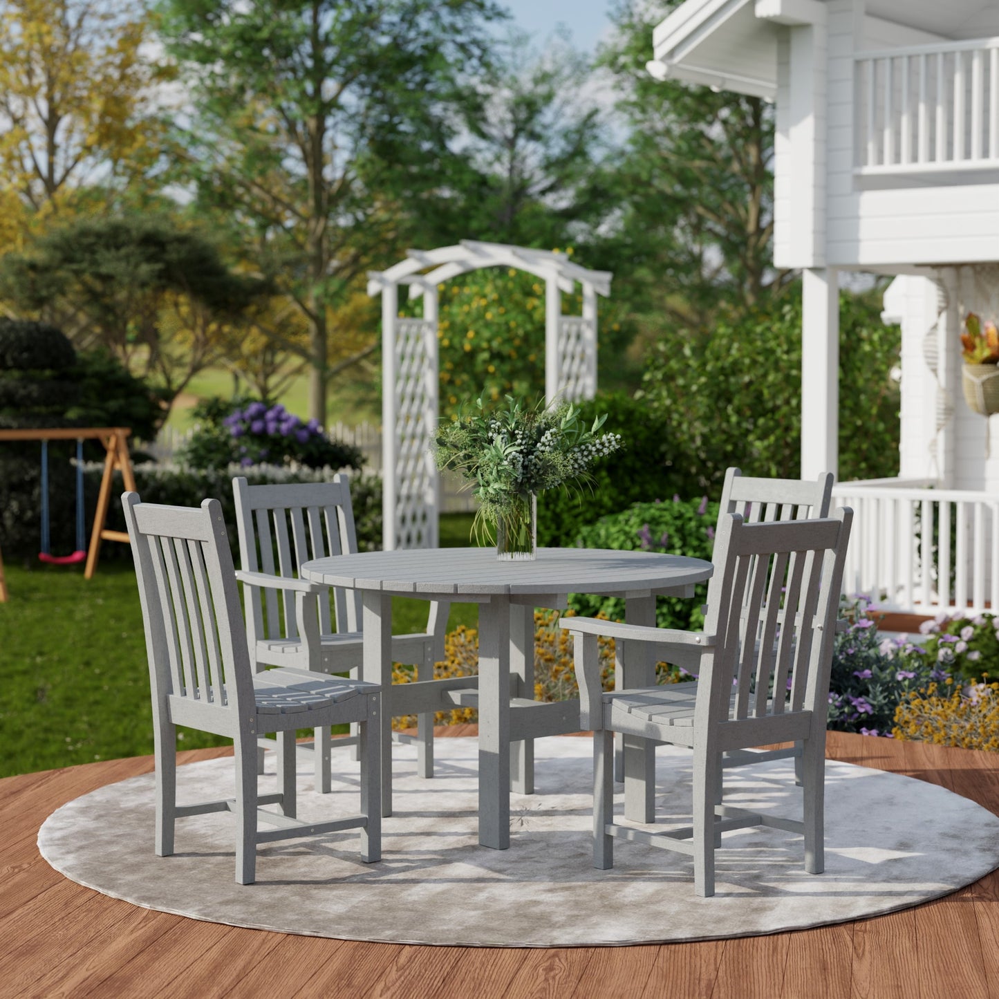 Wildridge Classic 5-Piece 46" Round Dining Set with Dining Chairs - LEAD TIME TO SHIP 4 TO 6 WEEKS