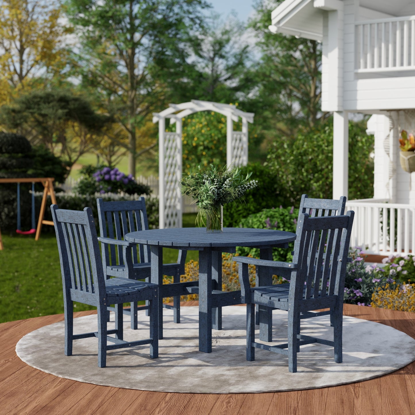 Wildridge Classic 5-Piece 46" Round Dining Set with Dining Chairs - LEAD TIME TO SHIP 4 TO 6 WEEKS
