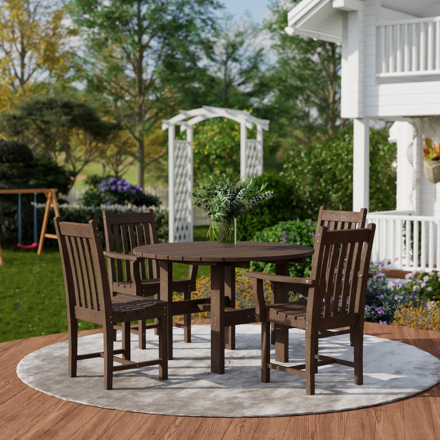 Wildridge Classic 5-Piece 46" Round Dining Set with Dining Chairs - LEAD TIME TO SHIP 4 TO 6 WEEKS