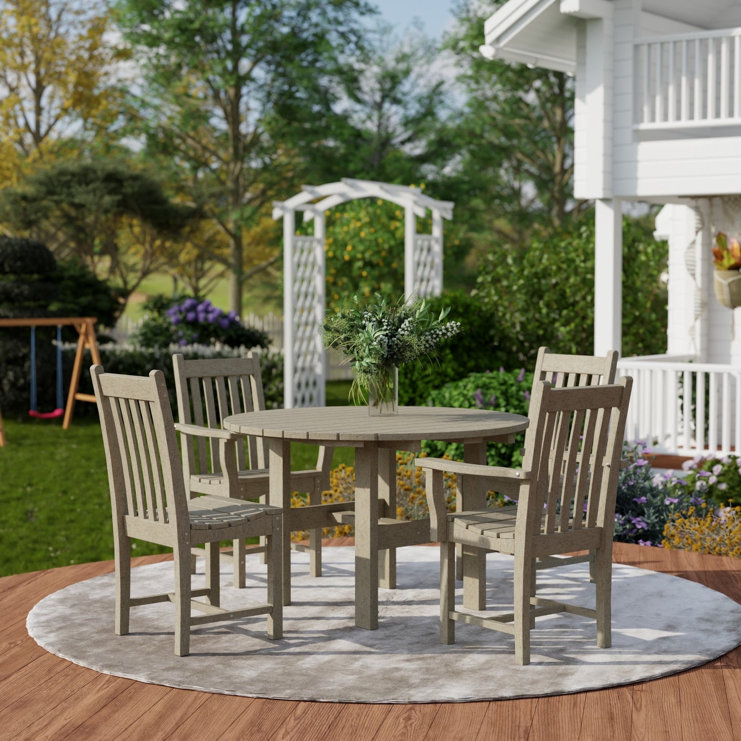 Wildridge Classic 5-Piece 46" Round Dining Set with Dining Chairs - LEAD TIME TO SHIP 4 TO 6 WEEKS