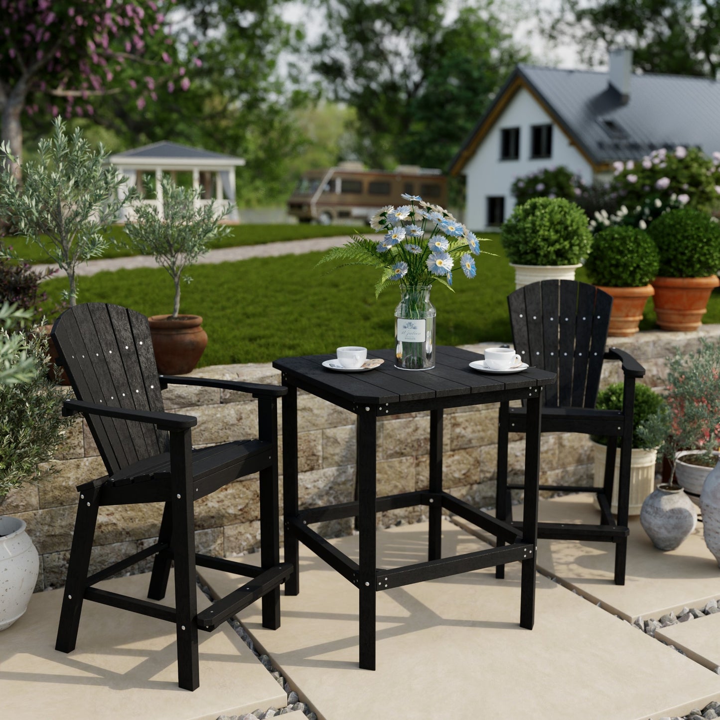 Wildridge Classic 3-Piece Bar Set (BAR HEIGHT) - LEAD TIME TO SHIP 4 TO 6 WEEKS