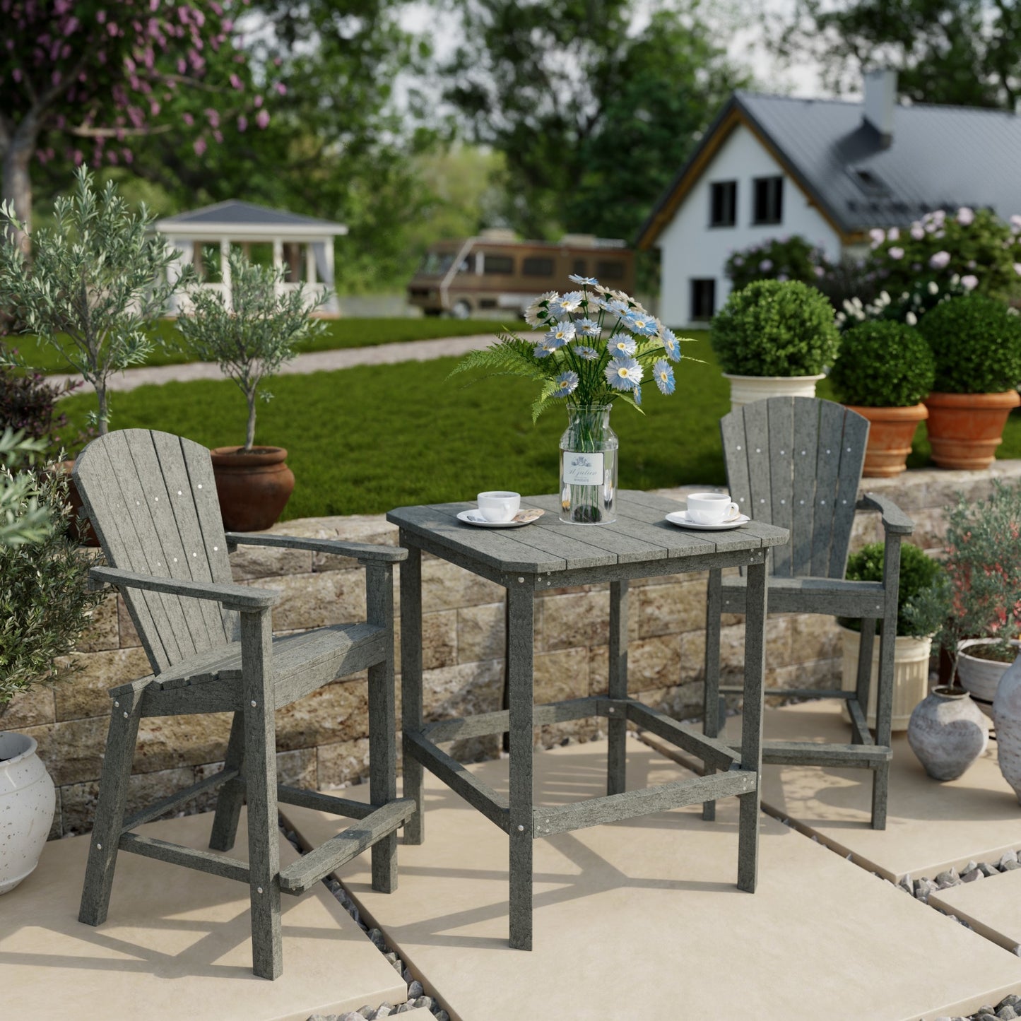 Wildridge Classic 3-Piece Bar Set (BAR HEIGHT) - LEAD TIME TO SHIP 4 TO 6 WEEKS