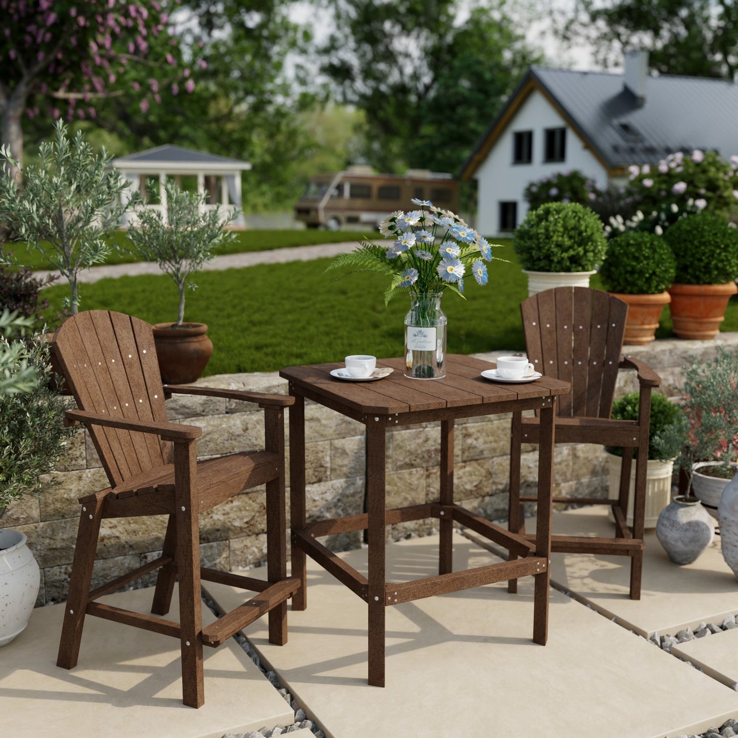 Wildridge Classic 3-Piece Bar Set (BAR HEIGHT) - LEAD TIME TO SHIP 4 TO 6 WEEKS