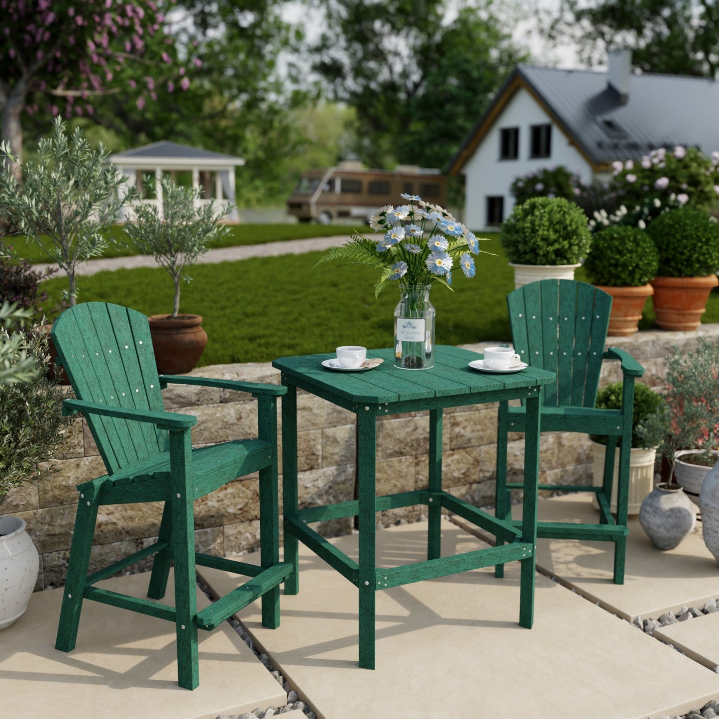 Wildridge Classic 3-Piece Bar Set (BAR HEIGHT) - LEAD TIME TO SHIP 4 TO 6 WEEKS
