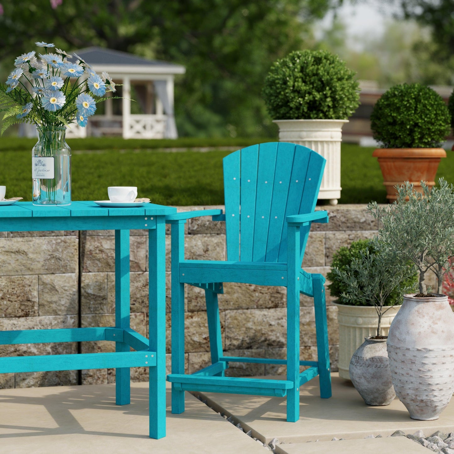 Wildridge Classic Outdoor 3-Piece Counter Set (COUNTER HEIGHT) - LEAD TIME TO SHIP 4 TO 6 WEEKS