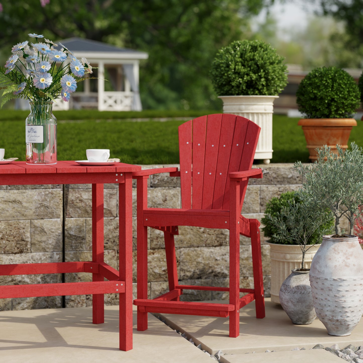 Wildridge Classic Outdoor 3-Piece Counter Set (COUNTER HEIGHT) - LEAD TIME TO SHIP 4 TO 6 WEEKS