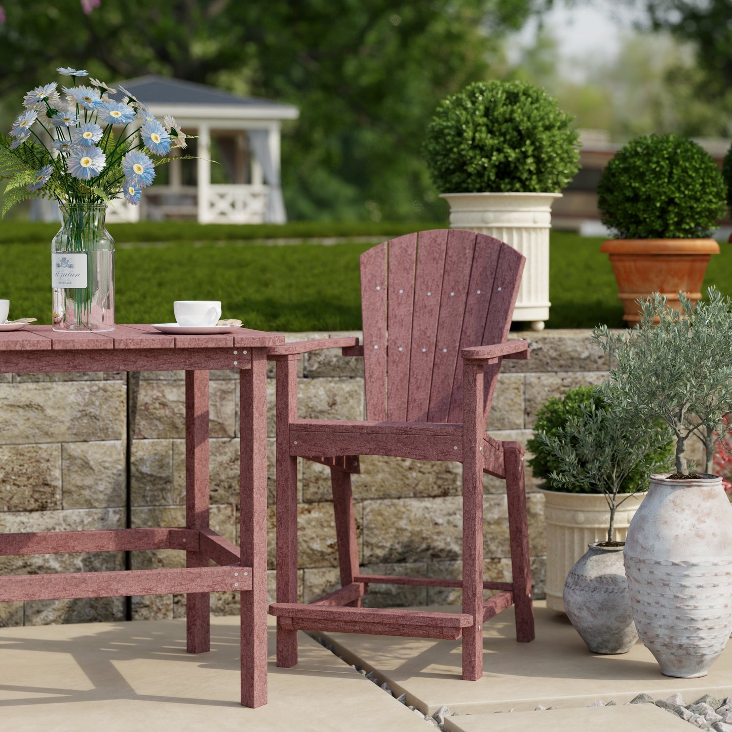 Wildridge Classic Outdoor 3-Piece Counter Set (COUNTER HEIGHT) - LEAD TIME TO SHIP 4 TO 6 WEEKS