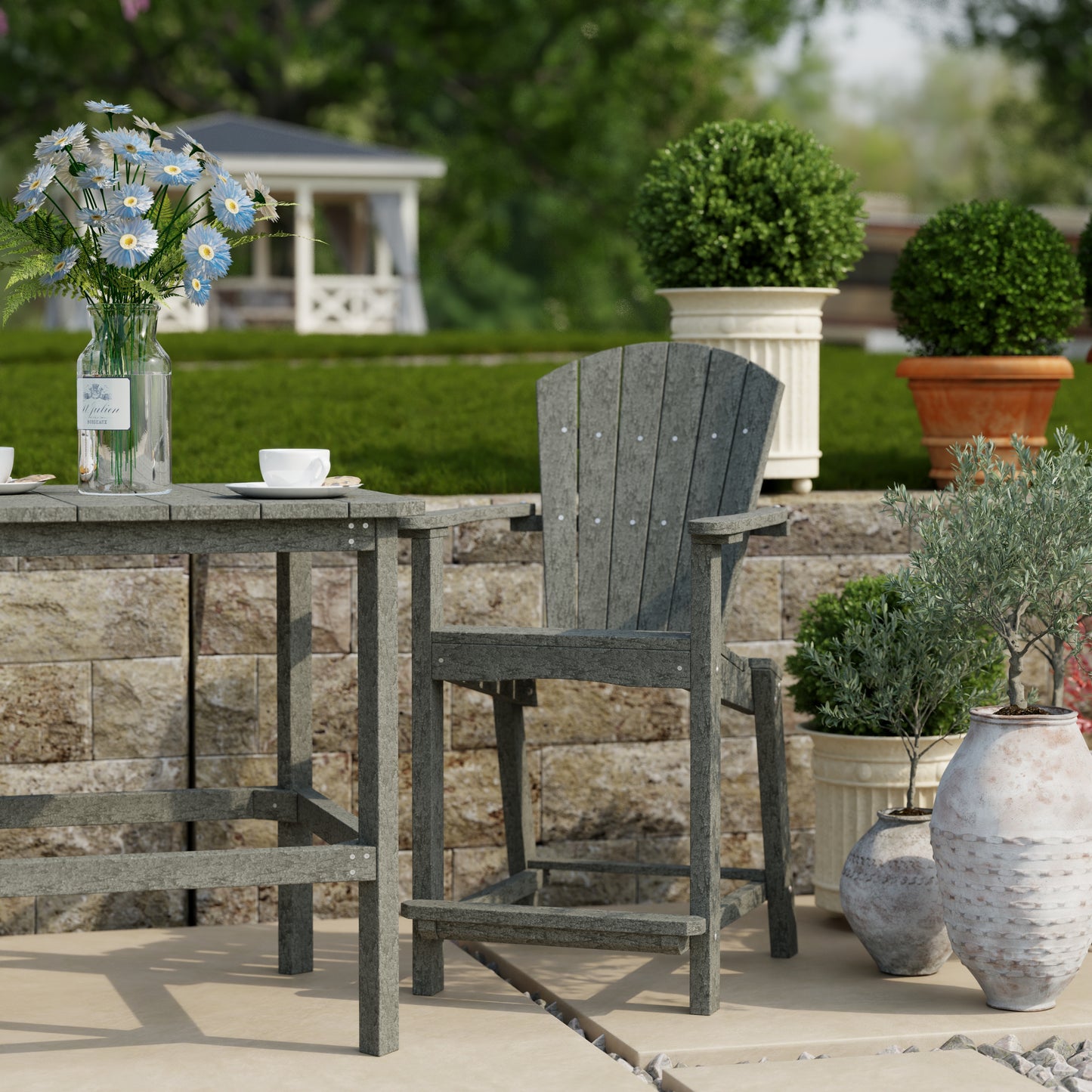 Wildridge Classic Outdoor 3-Piece Counter Set (COUNTER HEIGHT) - LEAD TIME TO SHIP 4 TO 6 WEEKS