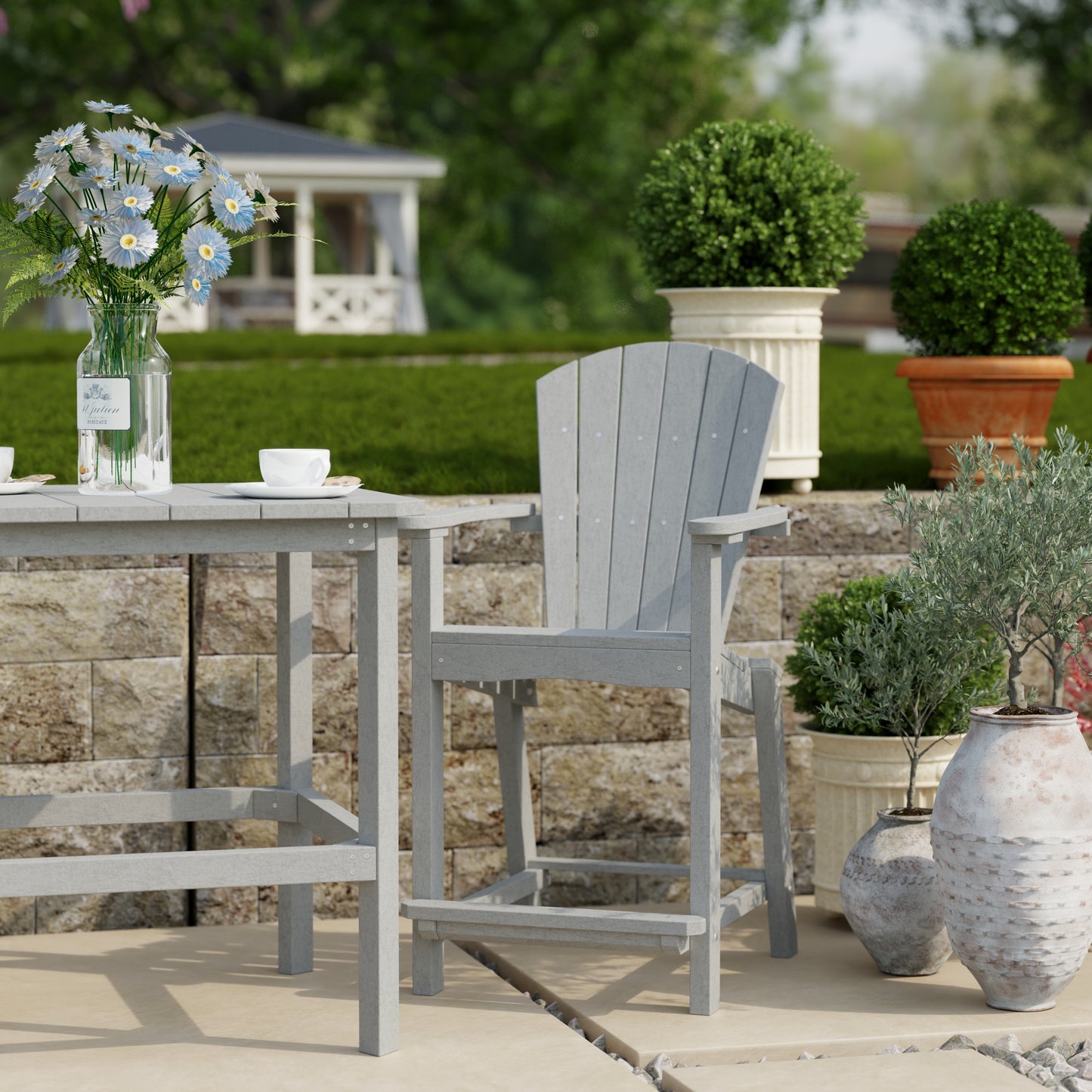 Wildridge Classic Outdoor 3-Piece Counter Set (COUNTER HEIGHT) - LEAD TIME TO SHIP 4 TO 6 WEEKS