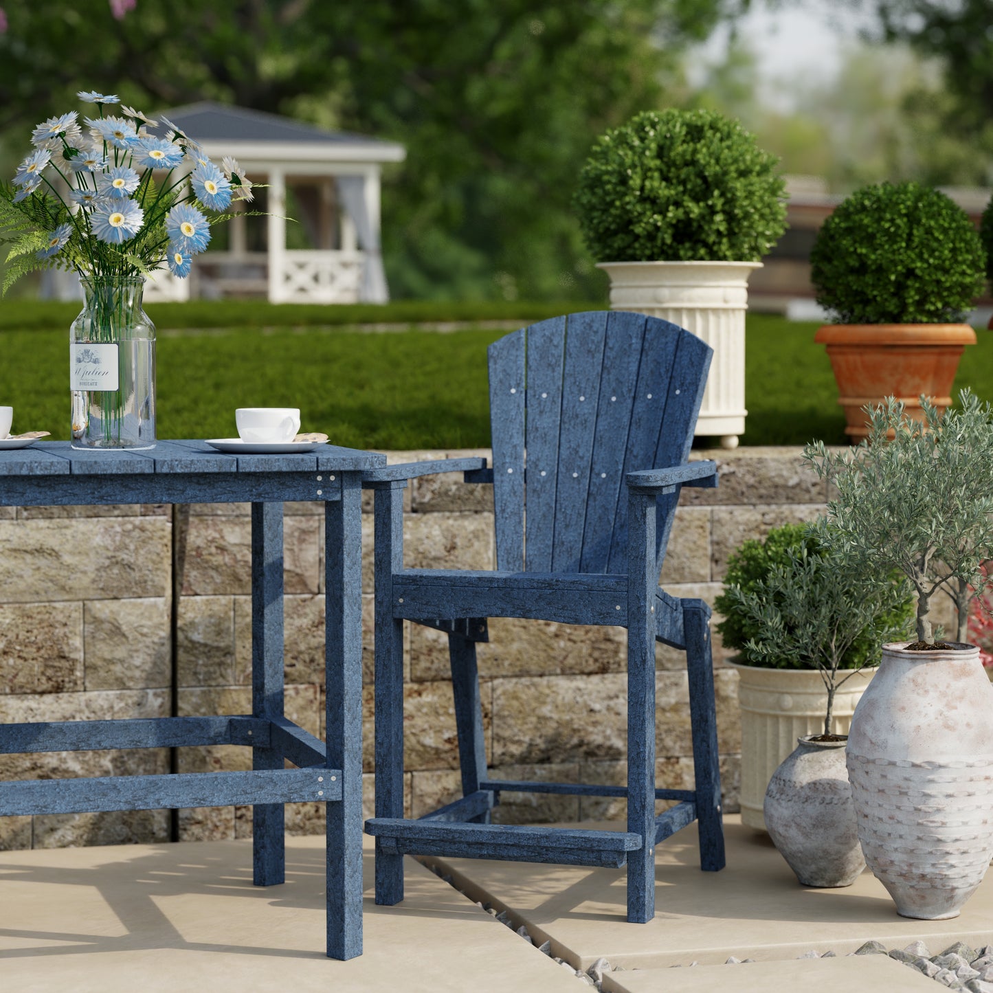 Wildridge Classic Outdoor 3-Piece Counter Set (COUNTER HEIGHT) - LEAD TIME TO SHIP 4 TO 6 WEEKS
