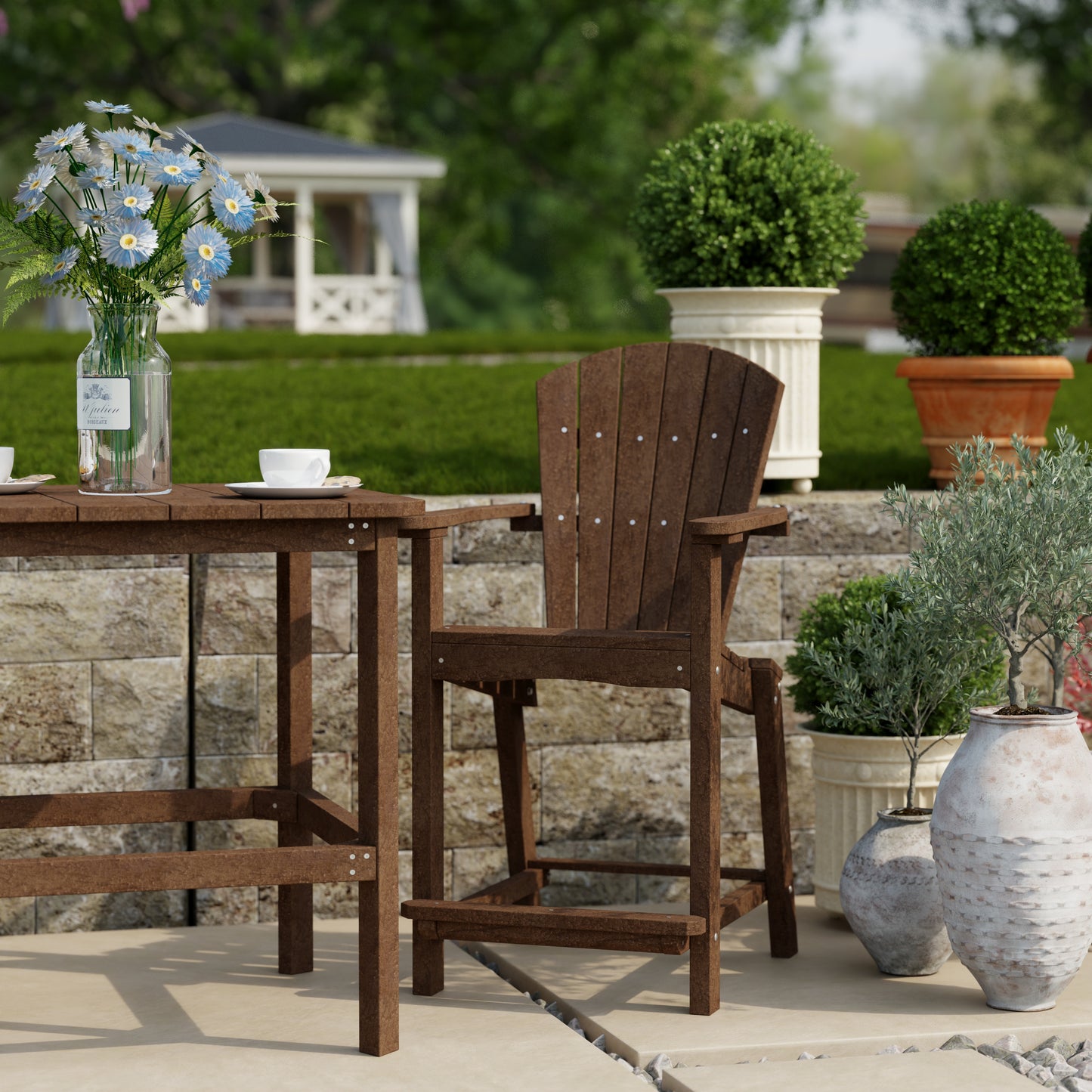Wildridge Classic Outdoor 3-Piece Counter Set (COUNTER HEIGHT) - LEAD TIME TO SHIP 4 TO 6 WEEKS