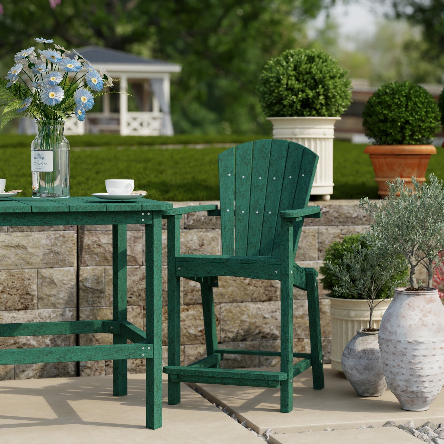 Wildridge Classic Outdoor 3-Piece Counter Set (COUNTER HEIGHT) - LEAD TIME TO SHIP 4 TO 6 WEEKS