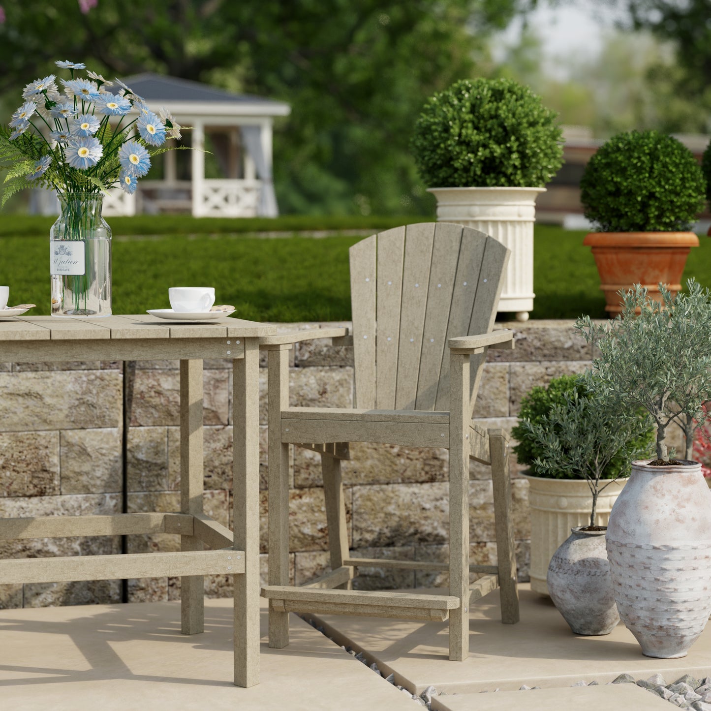 Wildridge Classic Outdoor 3-Piece Counter Set (COUNTER HEIGHT) - LEAD TIME TO SHIP 4 TO 6 WEEKS