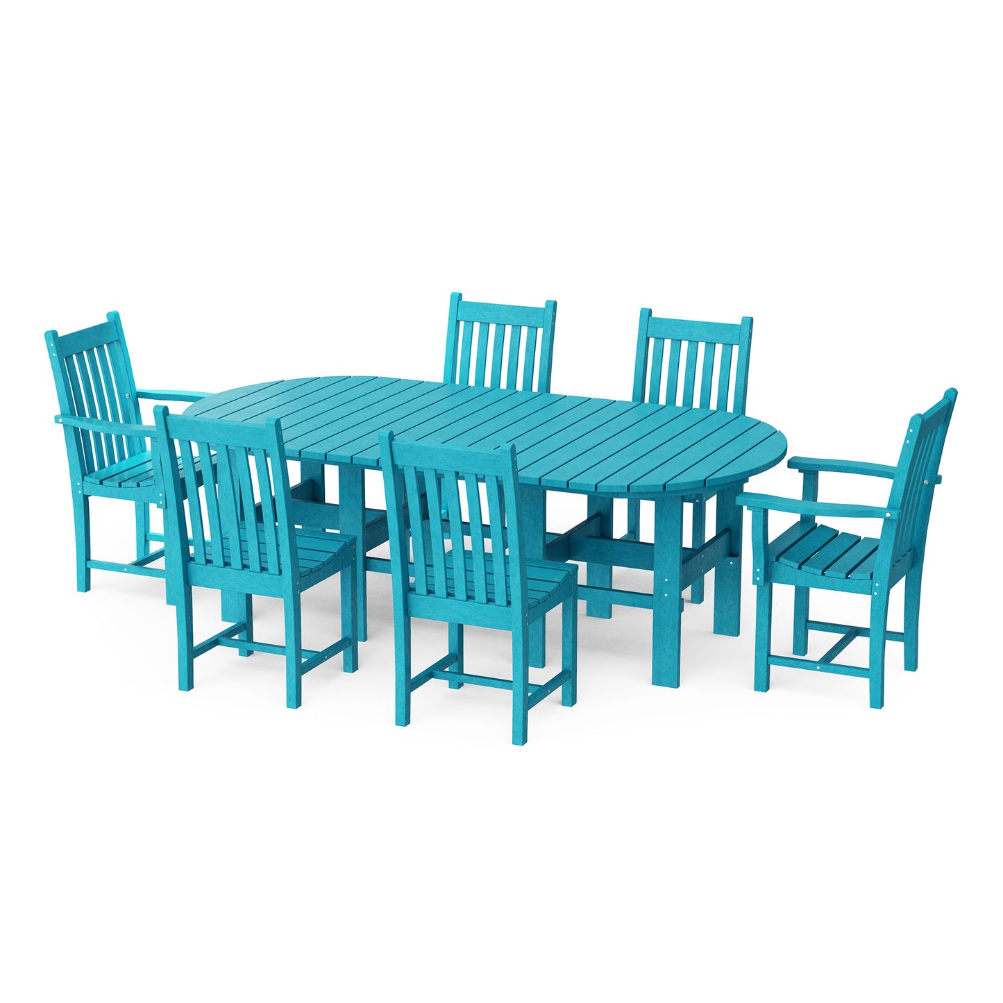 Wildridge Classic 7-PIECE 44" X 84" DINING SET (DINING HEIGHT) - LEAD TIME TO SHIP 4 TO 6 WEEKS