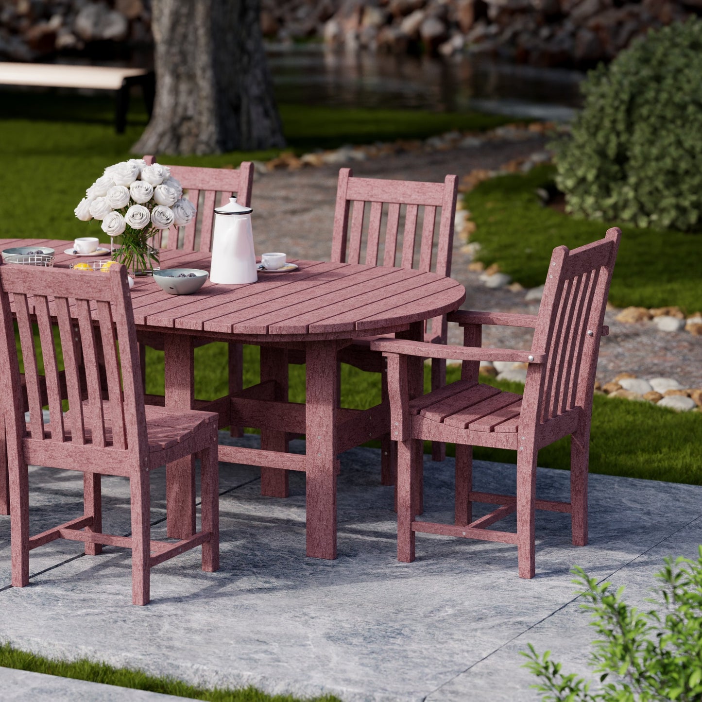 Wildridge Classic 7-PIECE 44" X 84" DINING SET (DINING HEIGHT) - LEAD TIME TO SHIP 4 TO 6 WEEKS