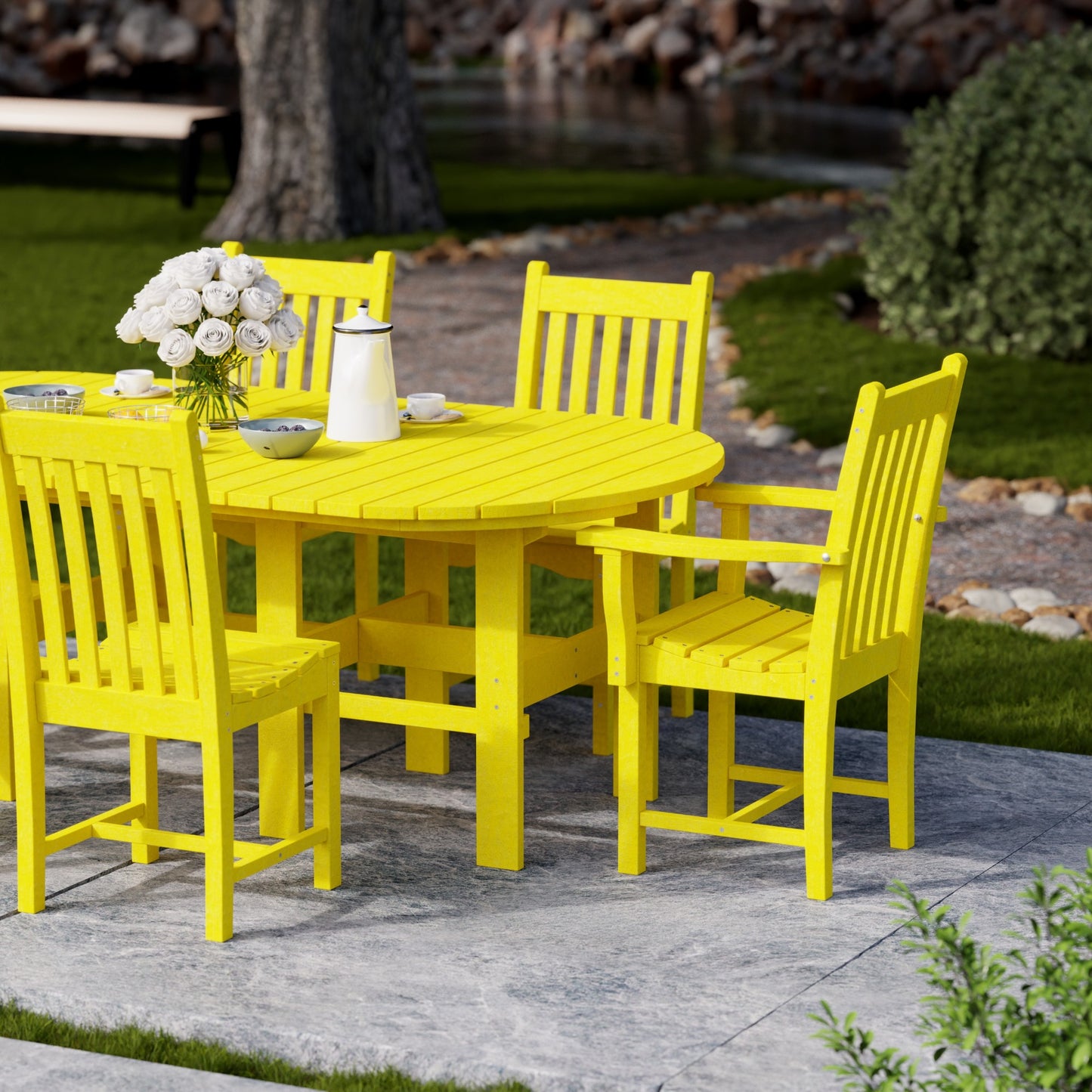 Wildridge Classic 7-PIECE 44" X 84" DINING SET (DINING HEIGHT) - LEAD TIME TO SHIP 4 TO 6 WEEKS