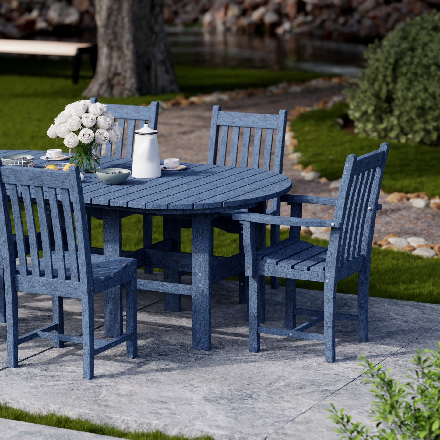 Wildridge Classic 7-PIECE 44" X 84" DINING SET (DINING HEIGHT) - LEAD TIME TO SHIP 4 TO 6 WEEKS