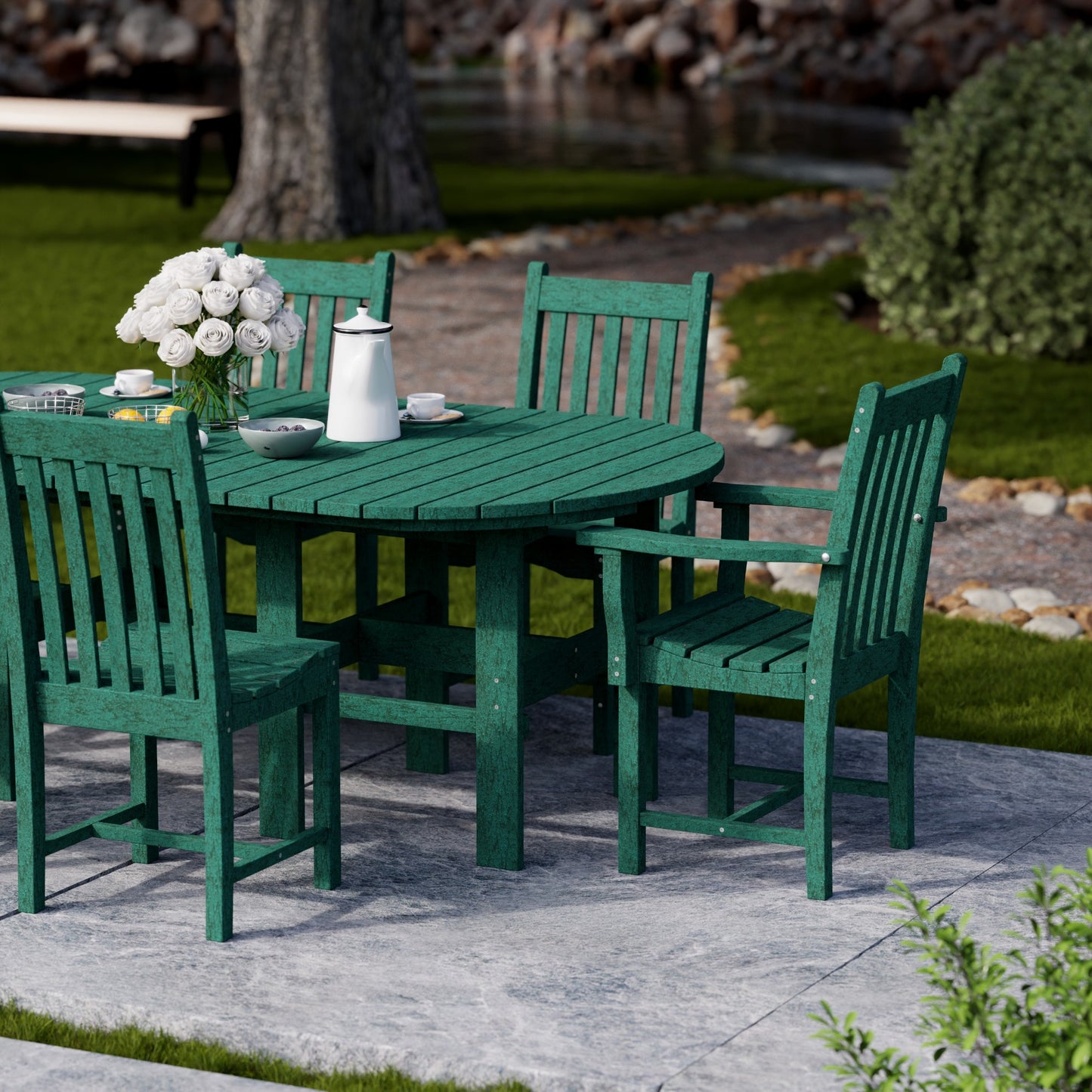 Wildridge Classic 7-PIECE 44" X 84" DINING SET (DINING HEIGHT) - LEAD TIME TO SHIP 4 TO 6 WEEKS