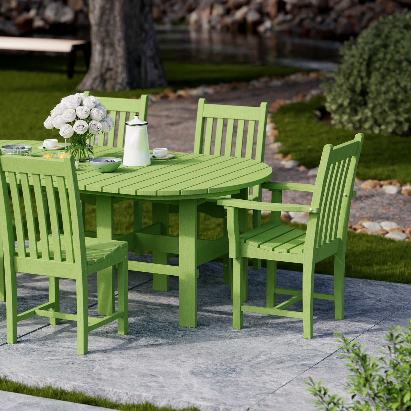 Wildridge Classic 7-PIECE 44" X 84" DINING SET (DINING HEIGHT) - LEAD TIME TO SHIP 4 TO 6 WEEKS