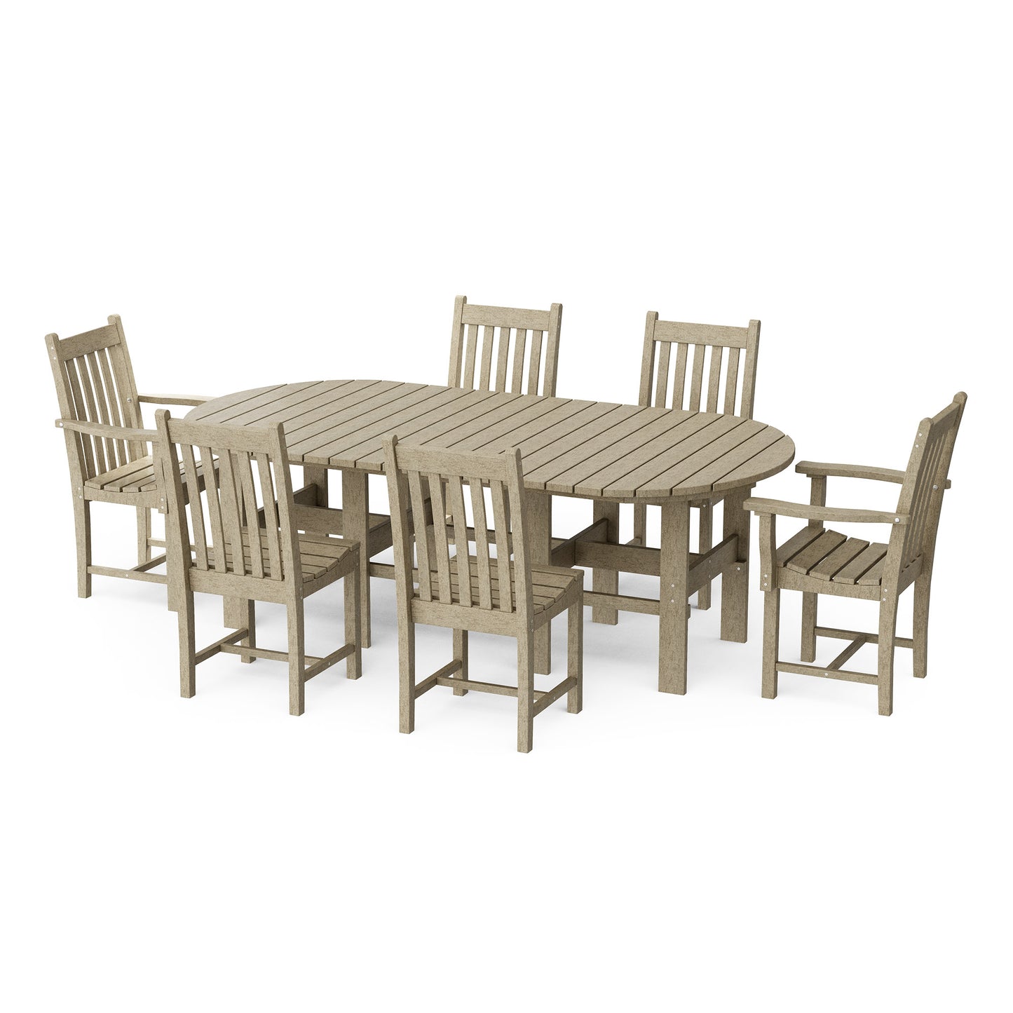 Wildridge Classic 7-PIECE 44" X 84" DINING SET (DINING HEIGHT) - LEAD TIME TO SHIP 4 TO 6 WEEKS
