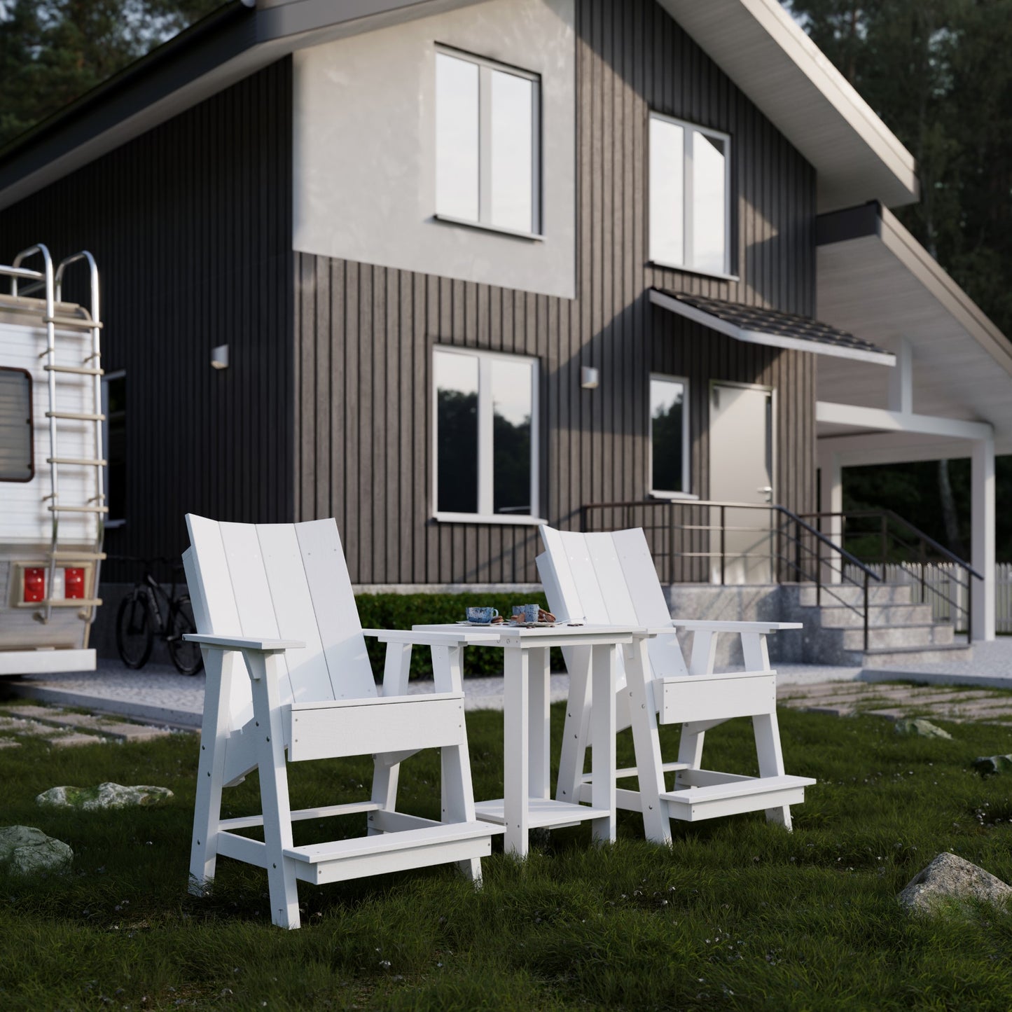 Wildridge Contemporary High Adirondack Chair (QUICK SHIP) - LEAD TIME TO SHIP 10 BUSINESS DAYS OR LESS