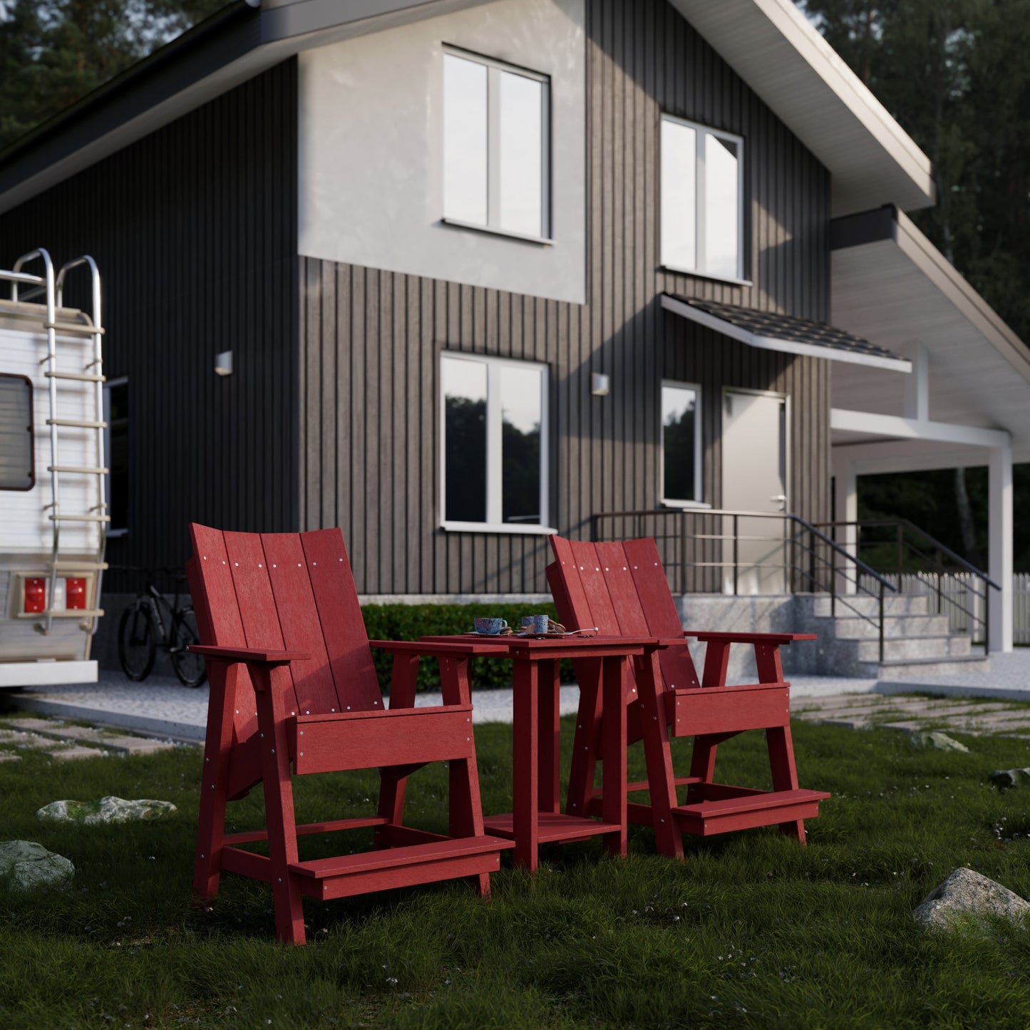 Wildridge Contemporary High Adirondack Chair (QUICK SHIP) - LEAD TIME TO SHIP 10 BUSINESS DAYS OR LESS